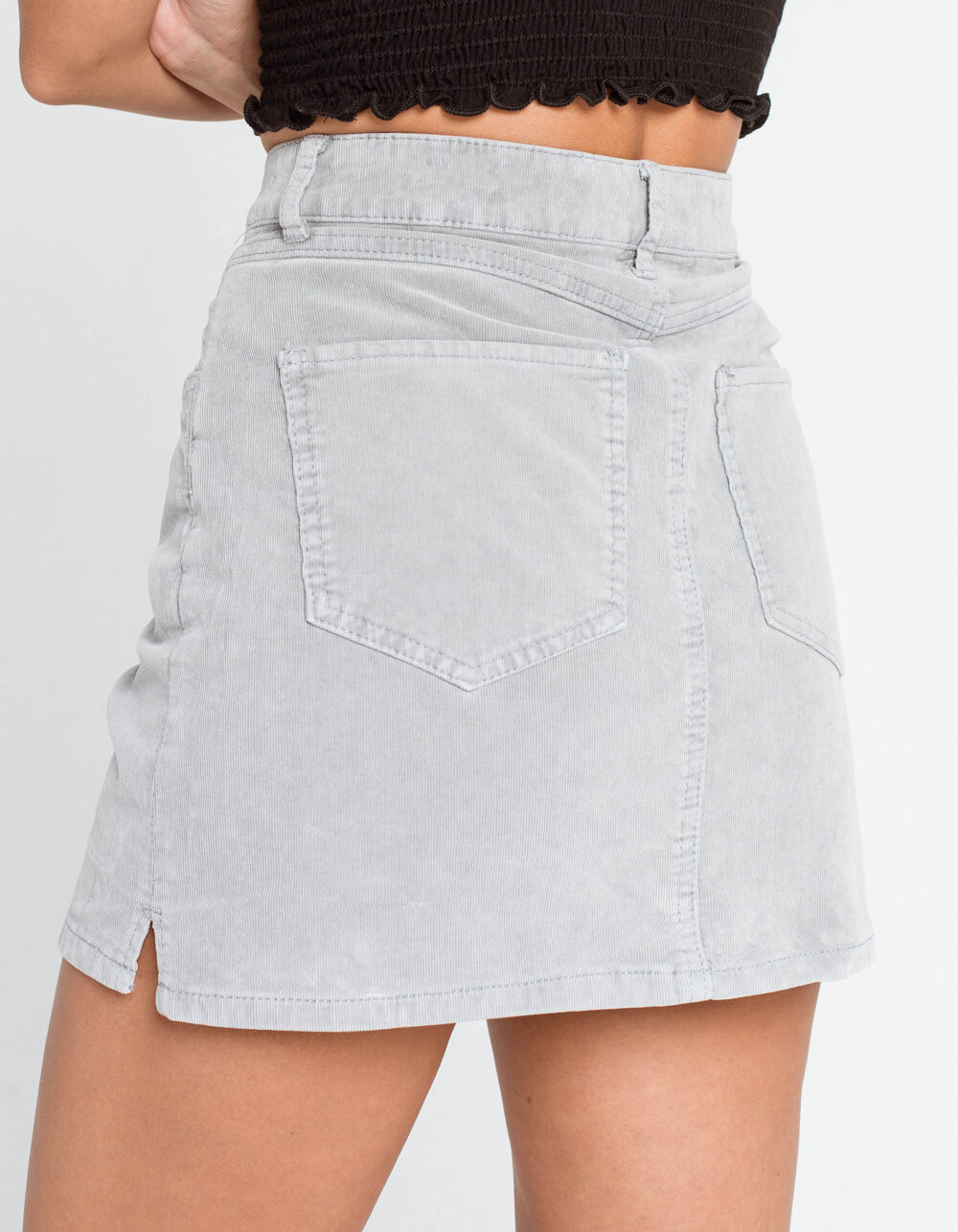 RSQ Cord Mini Skirt - GRAY | Tillys