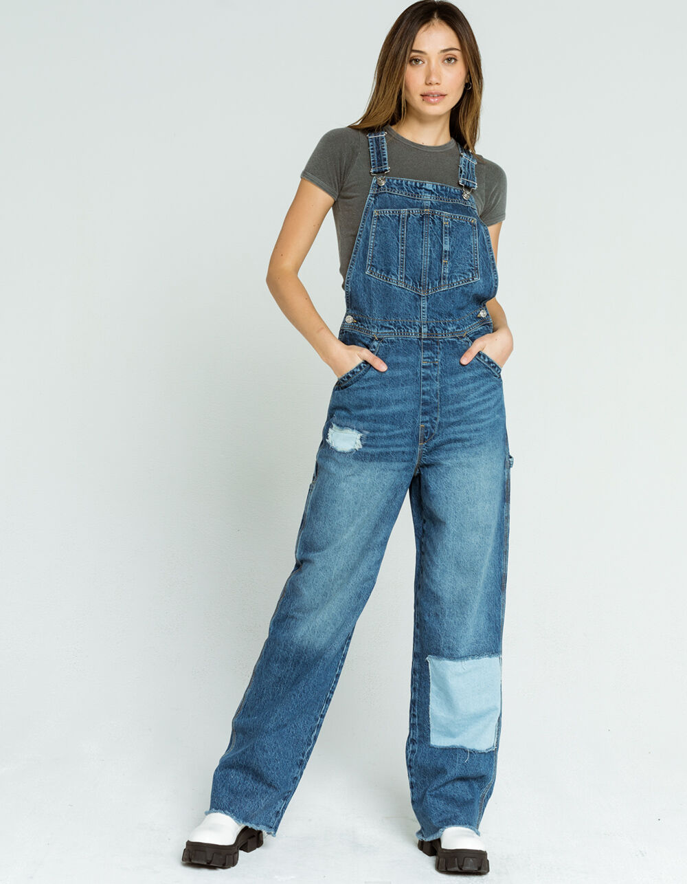 BDG Urban Outfitters Workwear Womens Dungarees - MEDIUM WASH | Tillys