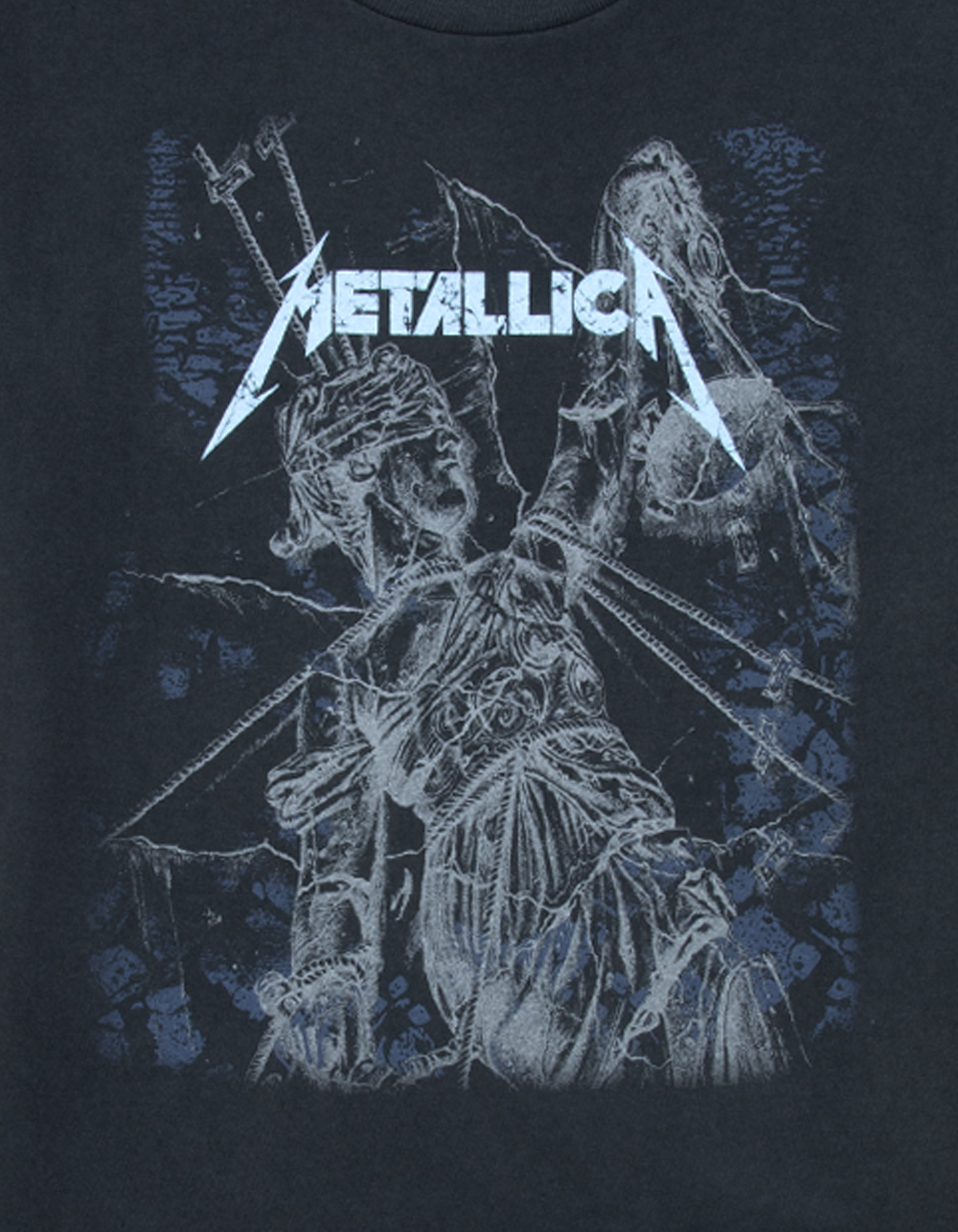 METALLICA Boys Tee - WASHED BLACK