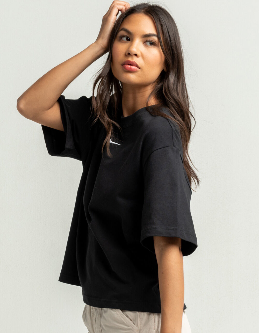 NIKE Sportswear Essential Womens Oversized Tee - BLACK | Tillys