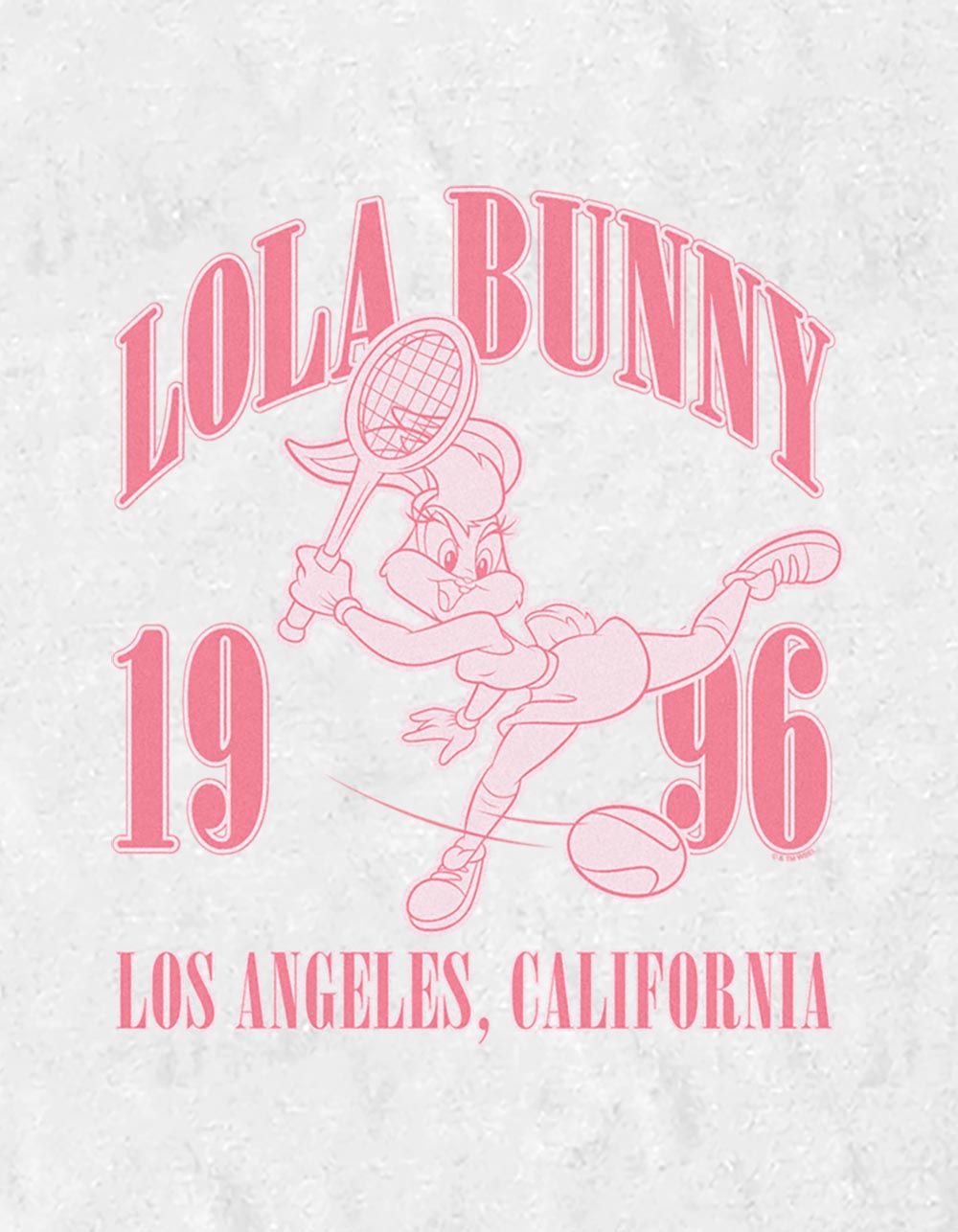 LOONEY TUNES Lola Bunny Tennis Unisex Tee - WHITE