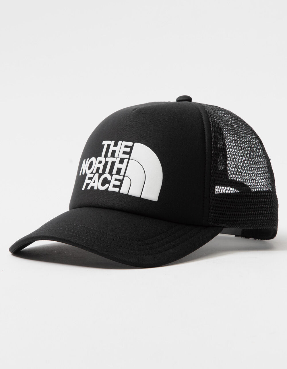 THE NORTH FACE Logo Mens Trucker Hat - BLACK/WHITE | Tillys