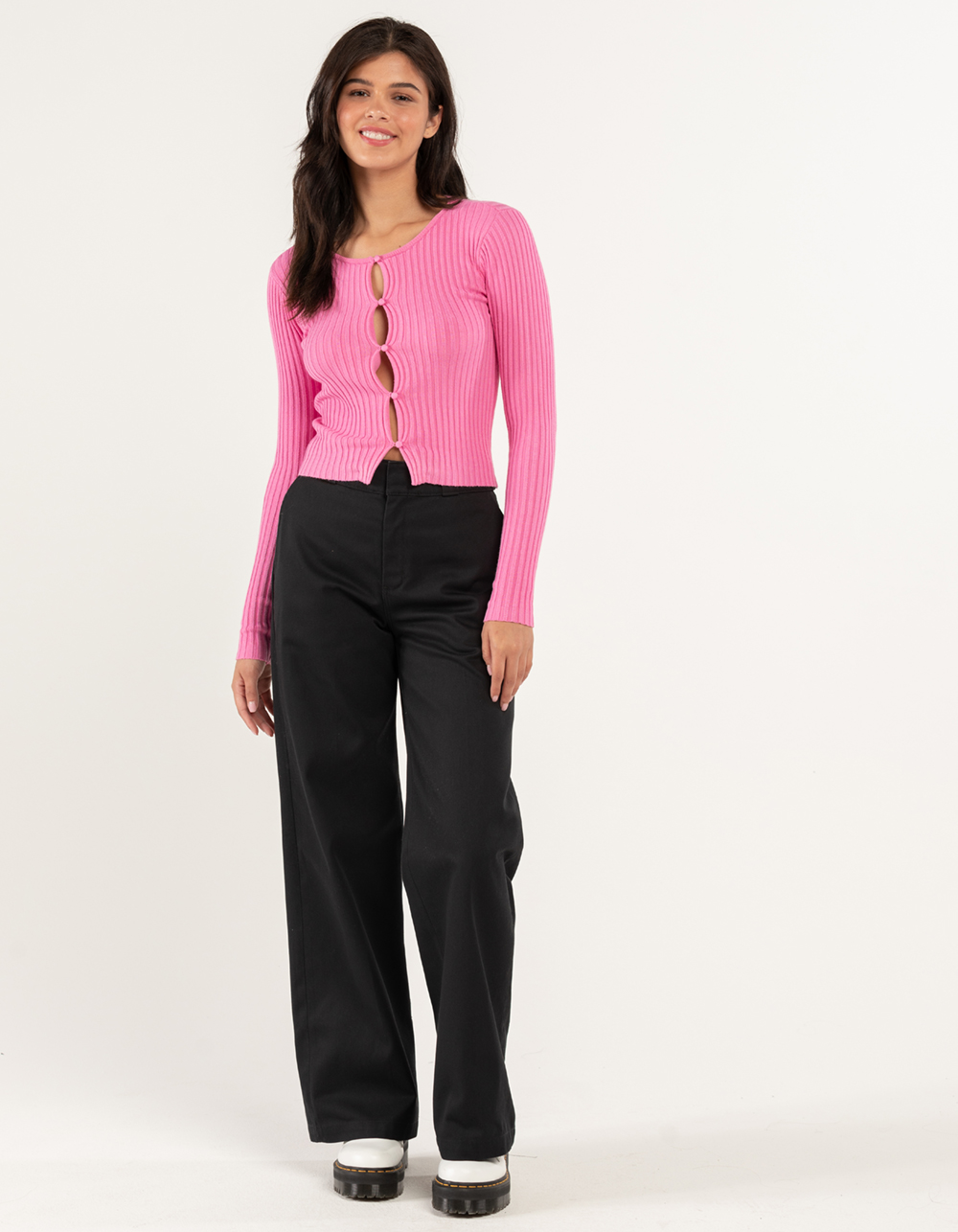 DICKIES Womens Wide Leg Work Pants - BLACK | Tillys
