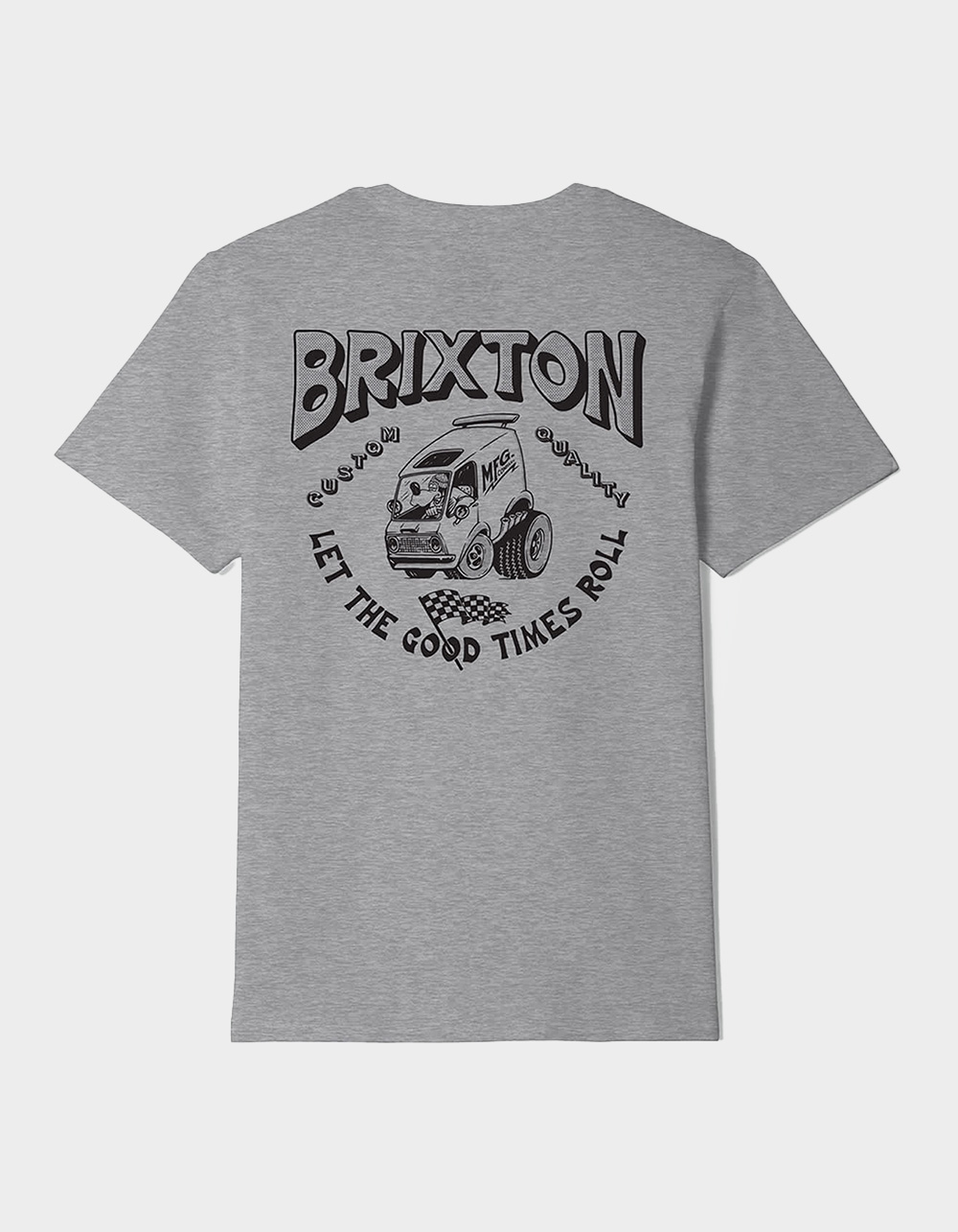 BRIXTON Garnet Mens Tee - HEATHER GRAY