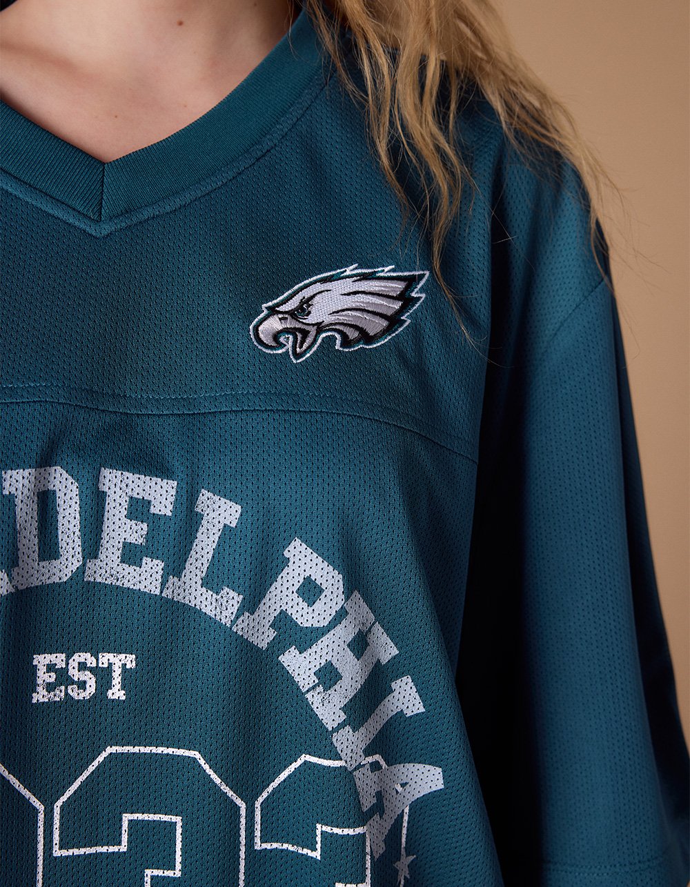 THE WILD COLLECTIVE Philadelphia Eagles Womens Jersey - GREEN