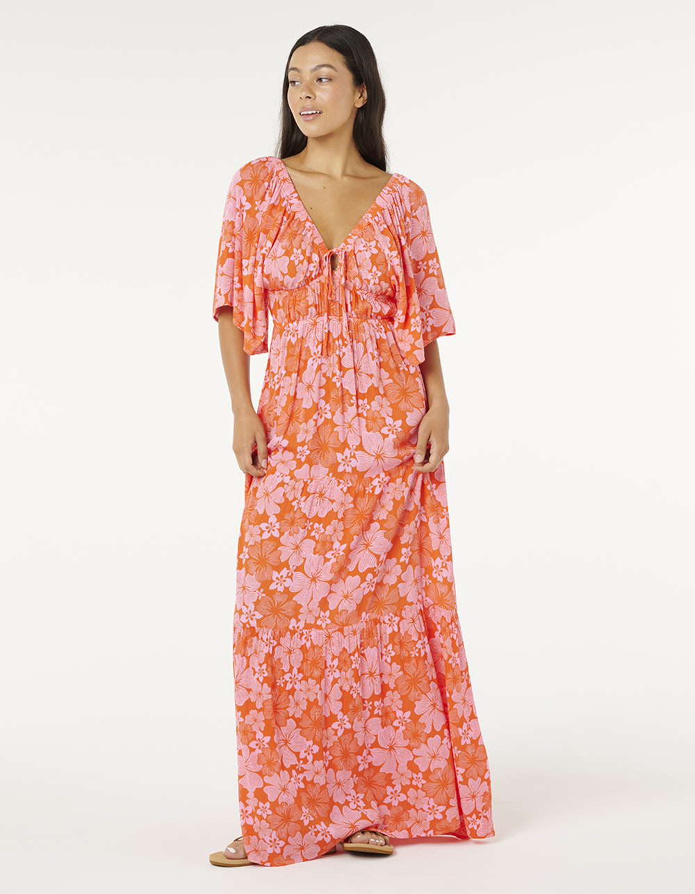 RIP CURL Aloha State Womens Maxi Dress - RED