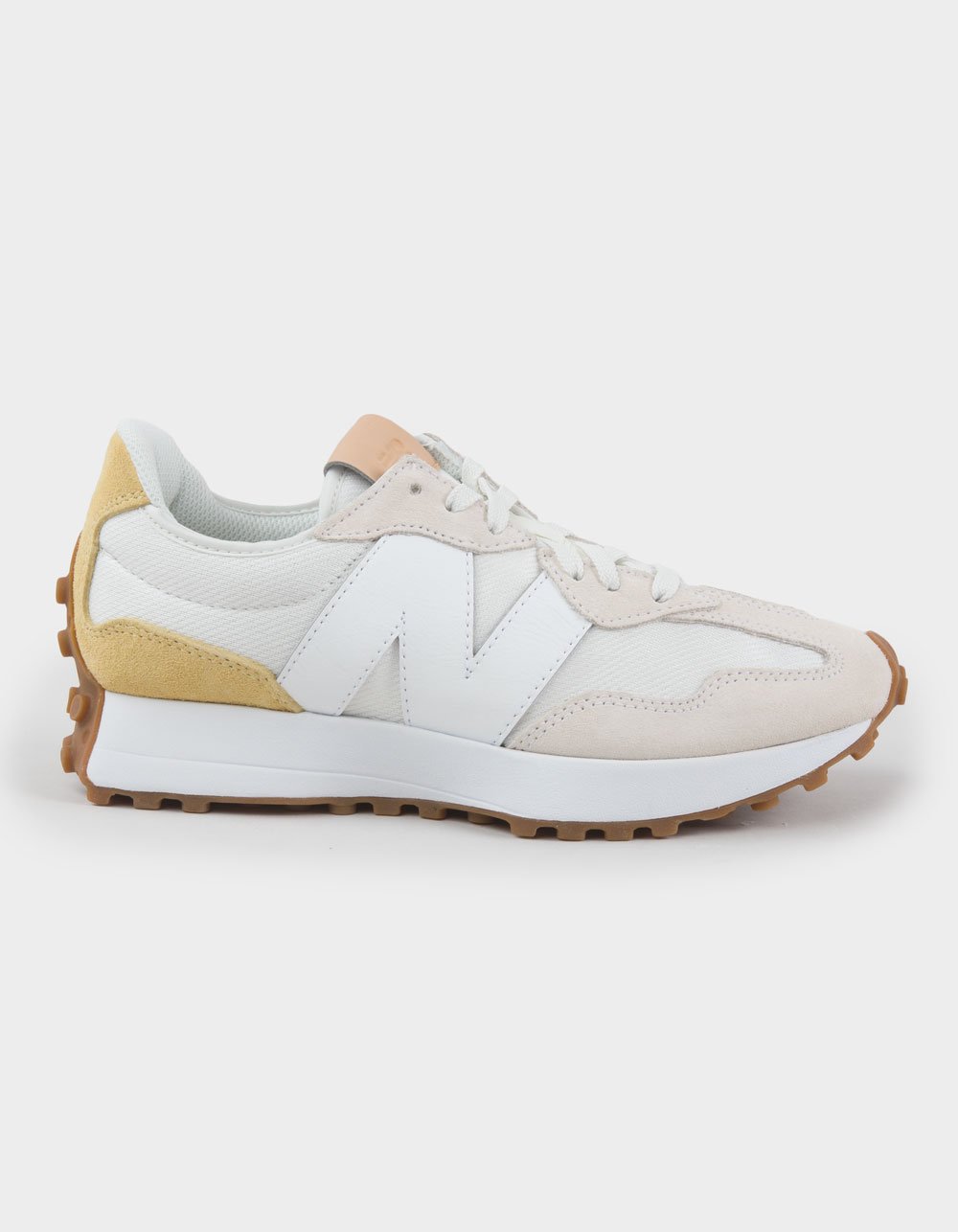 NEW BALANCE 327 Womens Shoes - WHITE/YELLOW