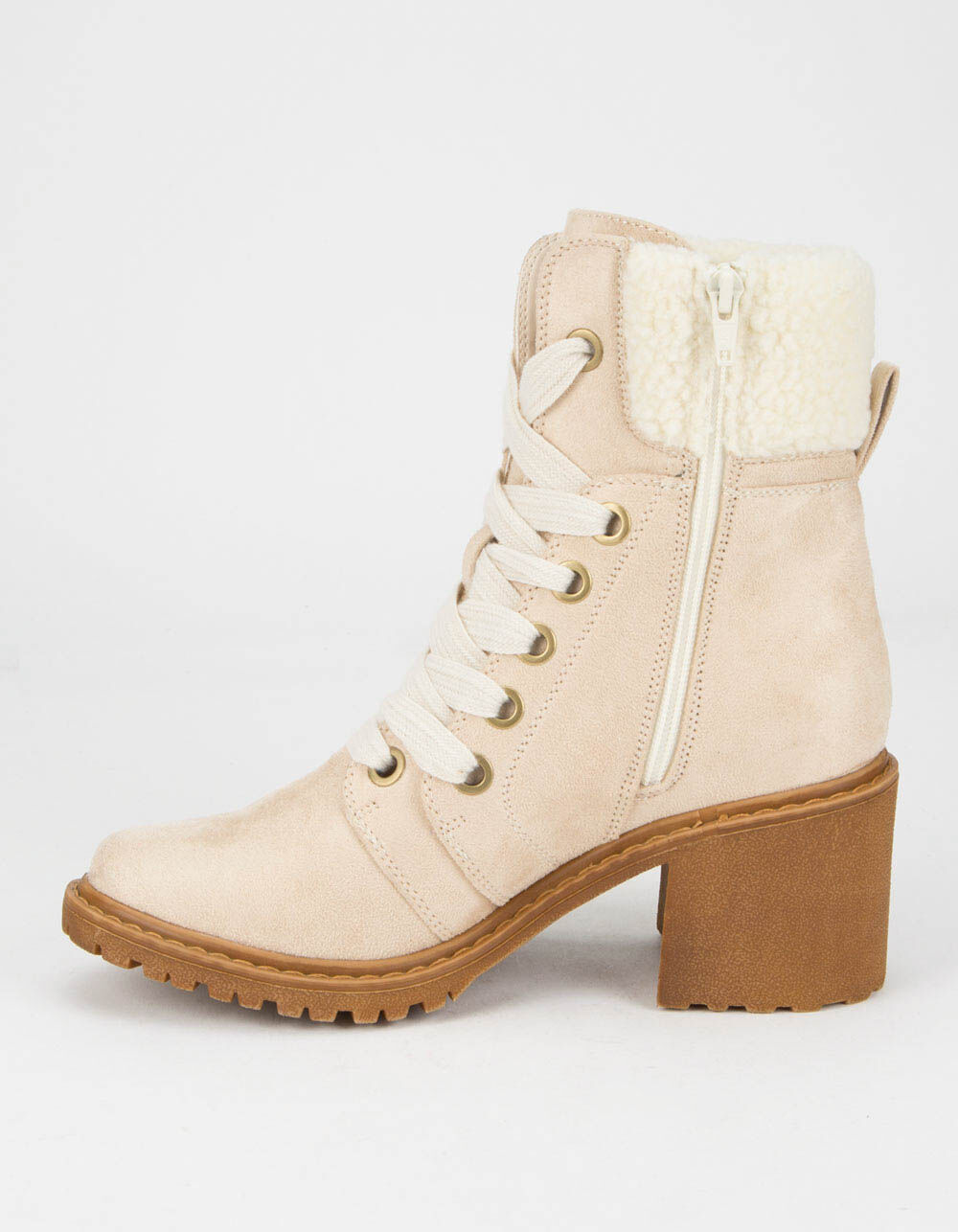 ROXY Eddy Heeled Lace-Up Natural Womens 