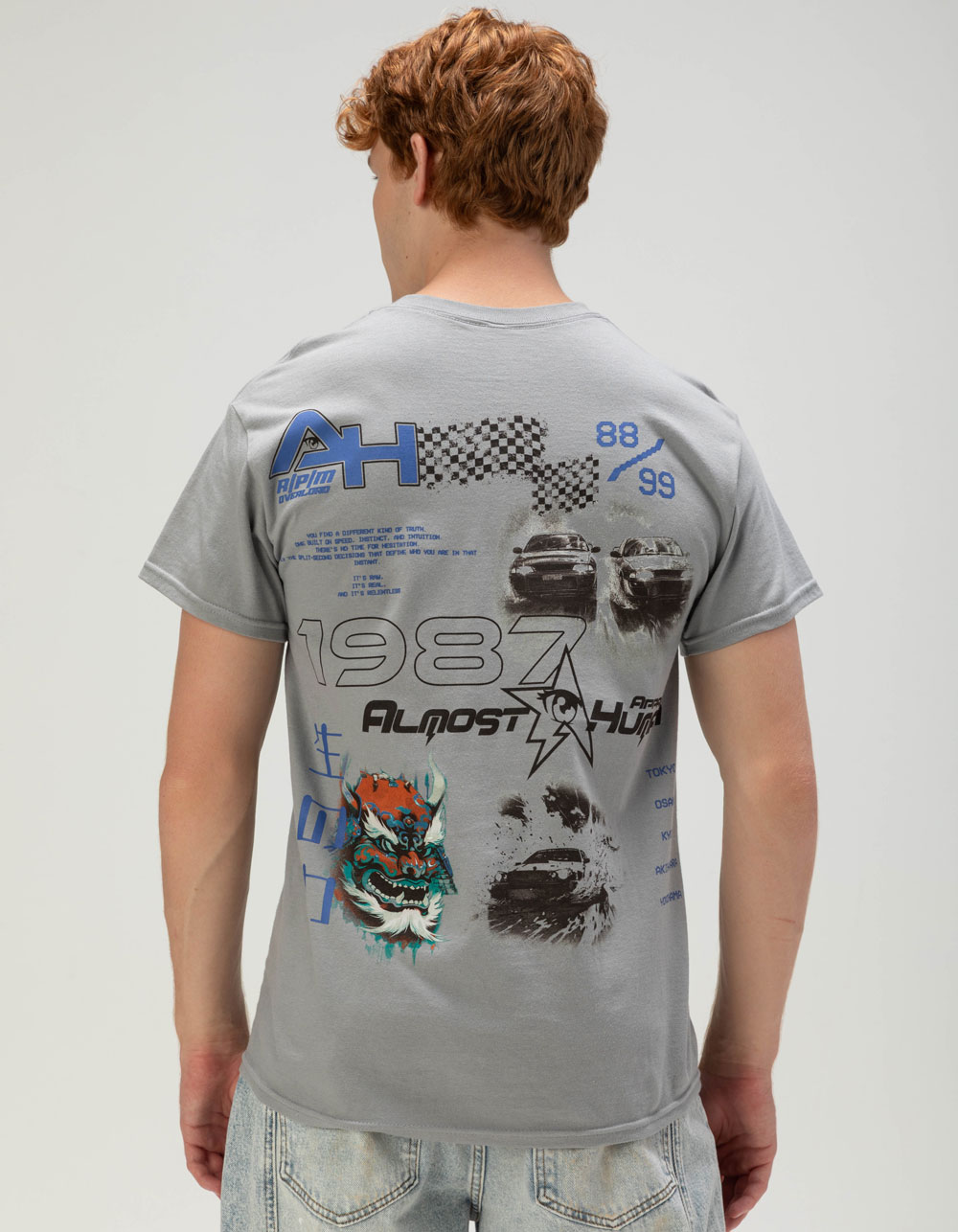 ALMOST HUMAN 1987 Mens Tee - LIGHT GRAY