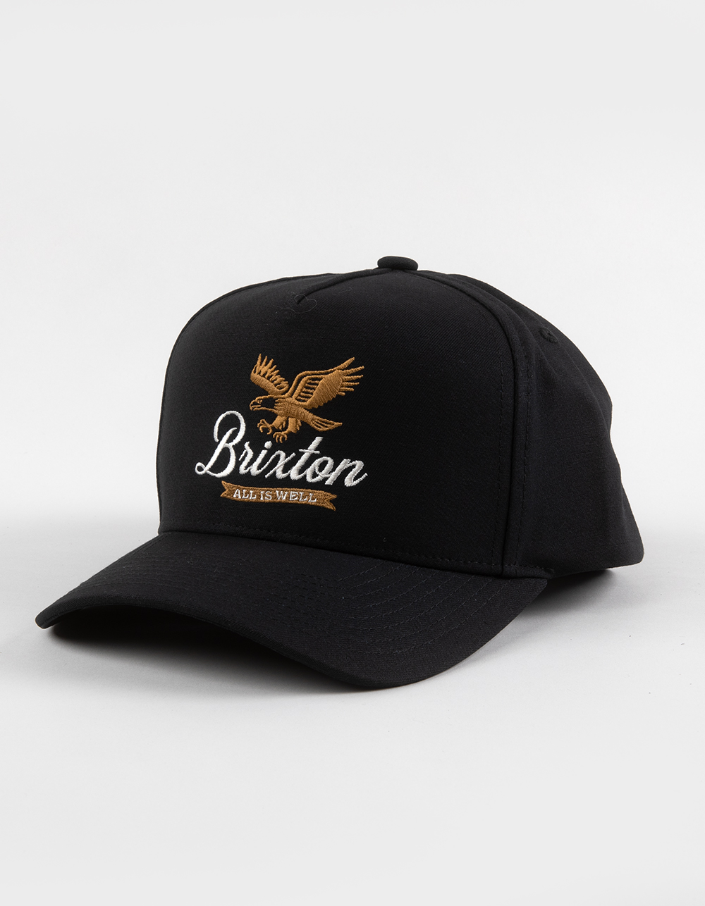BRIXTON Wells Snapback Hat - BLACK