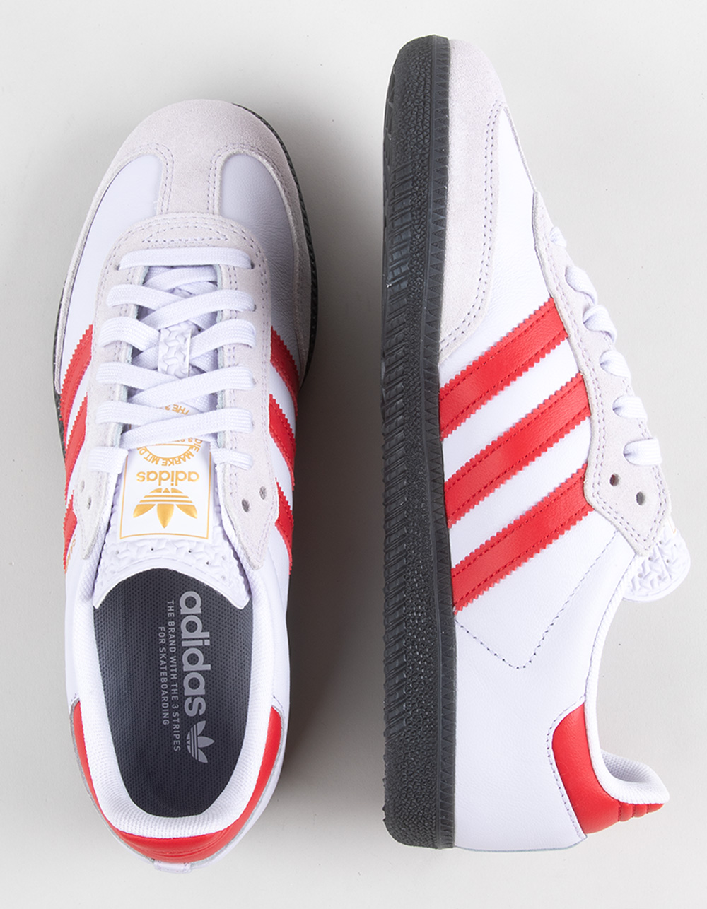 ADIDAS Samba ADV Shoes - WHT/RED