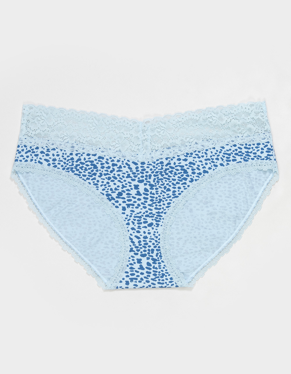 FULL TILT Stretch Cotton Lace Trim Hipster Panties
