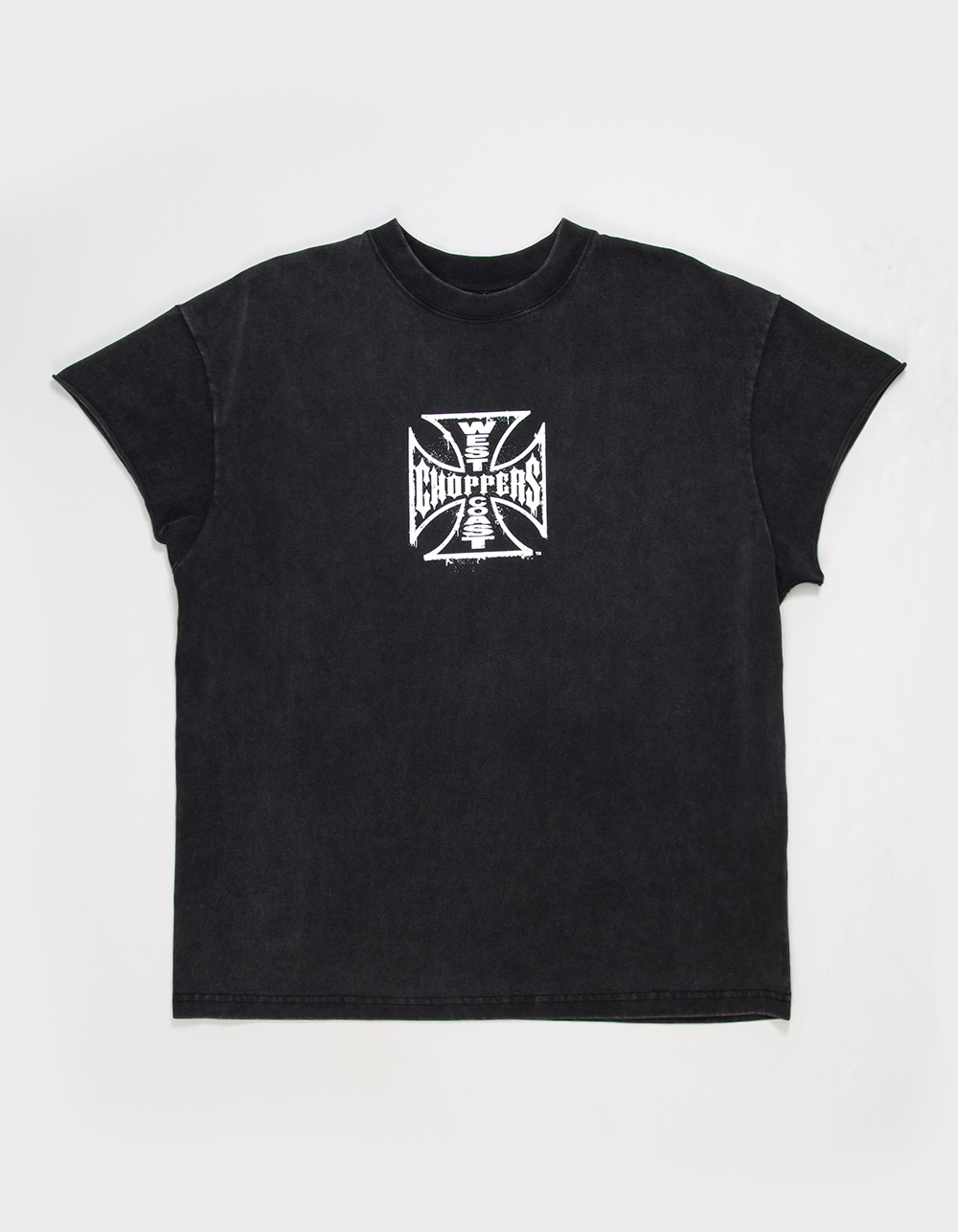 WEST COAST CHOPPERS Core Logo Mens Muscle Tee - WASHED BLACK