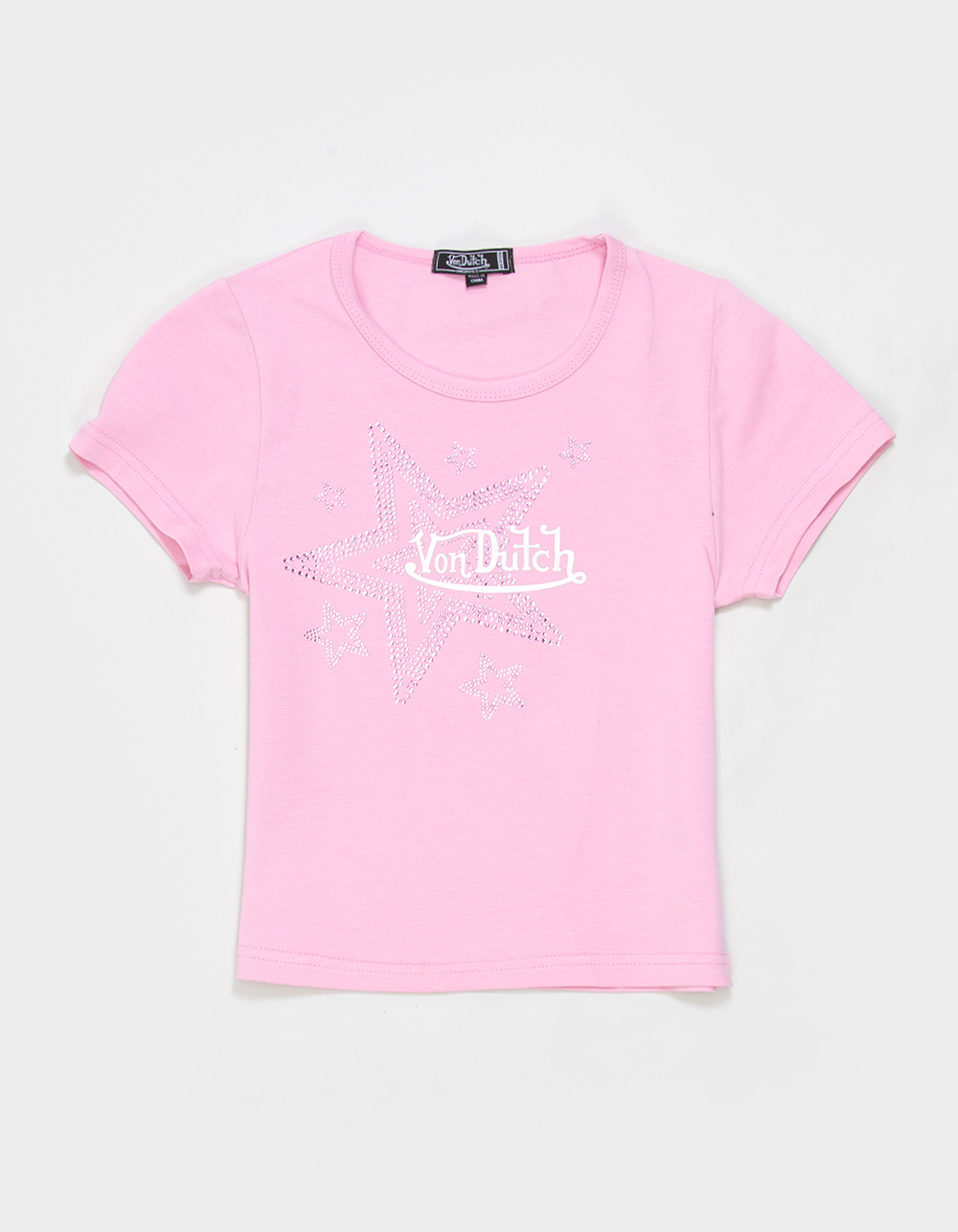 VON DUTCH Star Girls Baby Tee - PINK