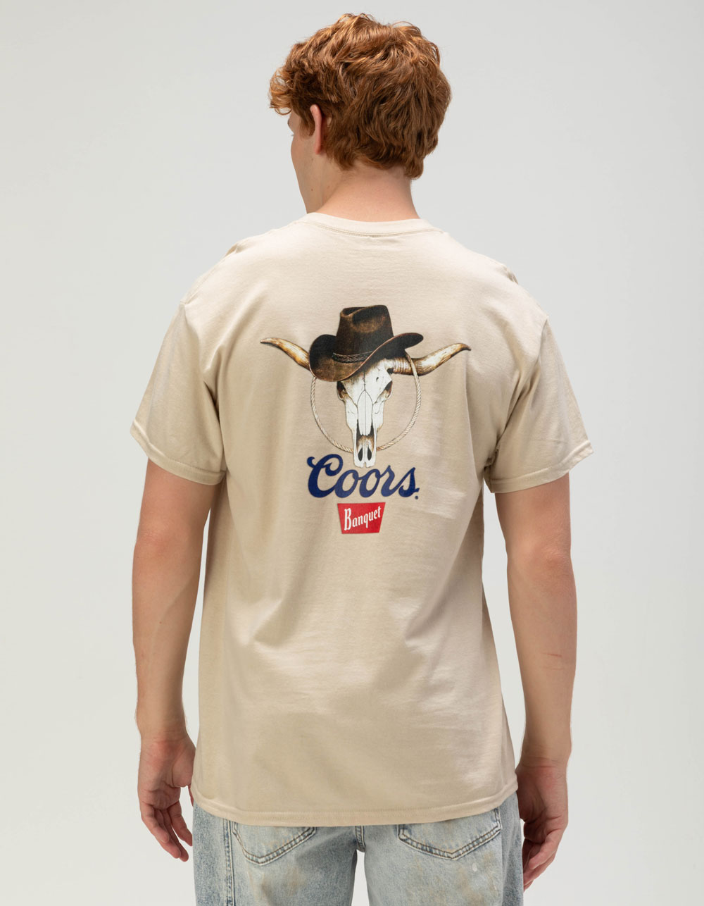 COORS Banquet Lasso Up Unisex Tee - SAND