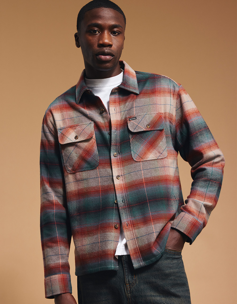 BRIXTON Post Mens Flannel - MULTI