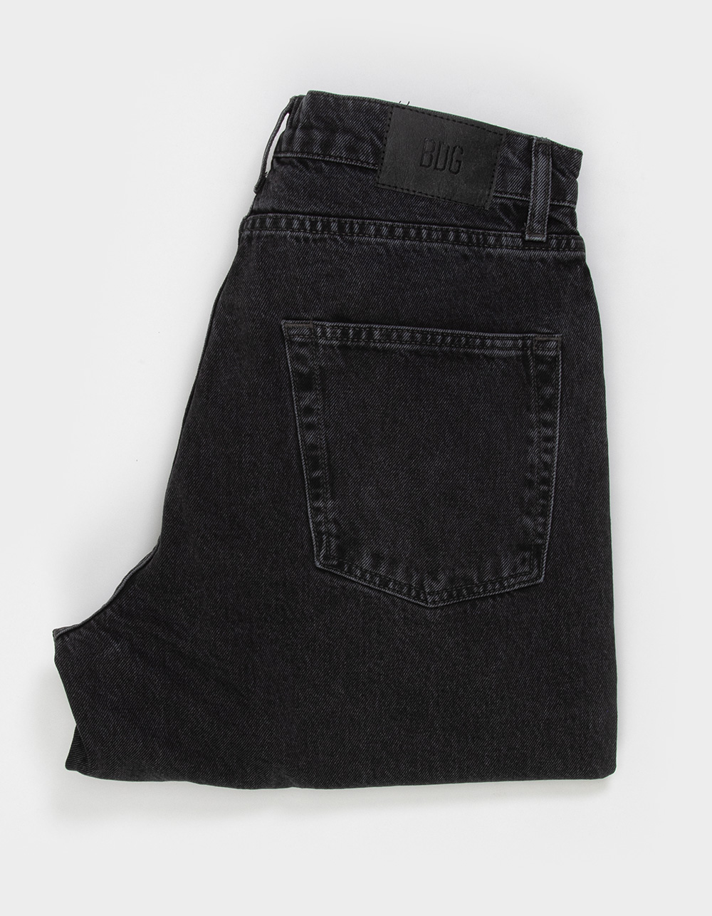 BDG Urban Outfitters Faded BLACK Jack Mens Relaxed Wide Fit Jeans - WASHED