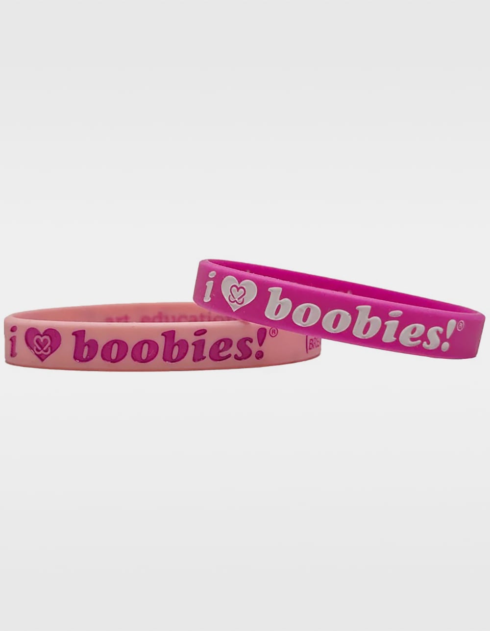 KEEP A BREAST I Love Boobies! 2 Pack Mini Bracelets