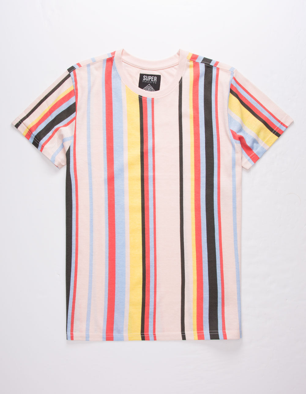 SUPER MASSIVE Candyland Stripe Mens T-Shirt image number 0