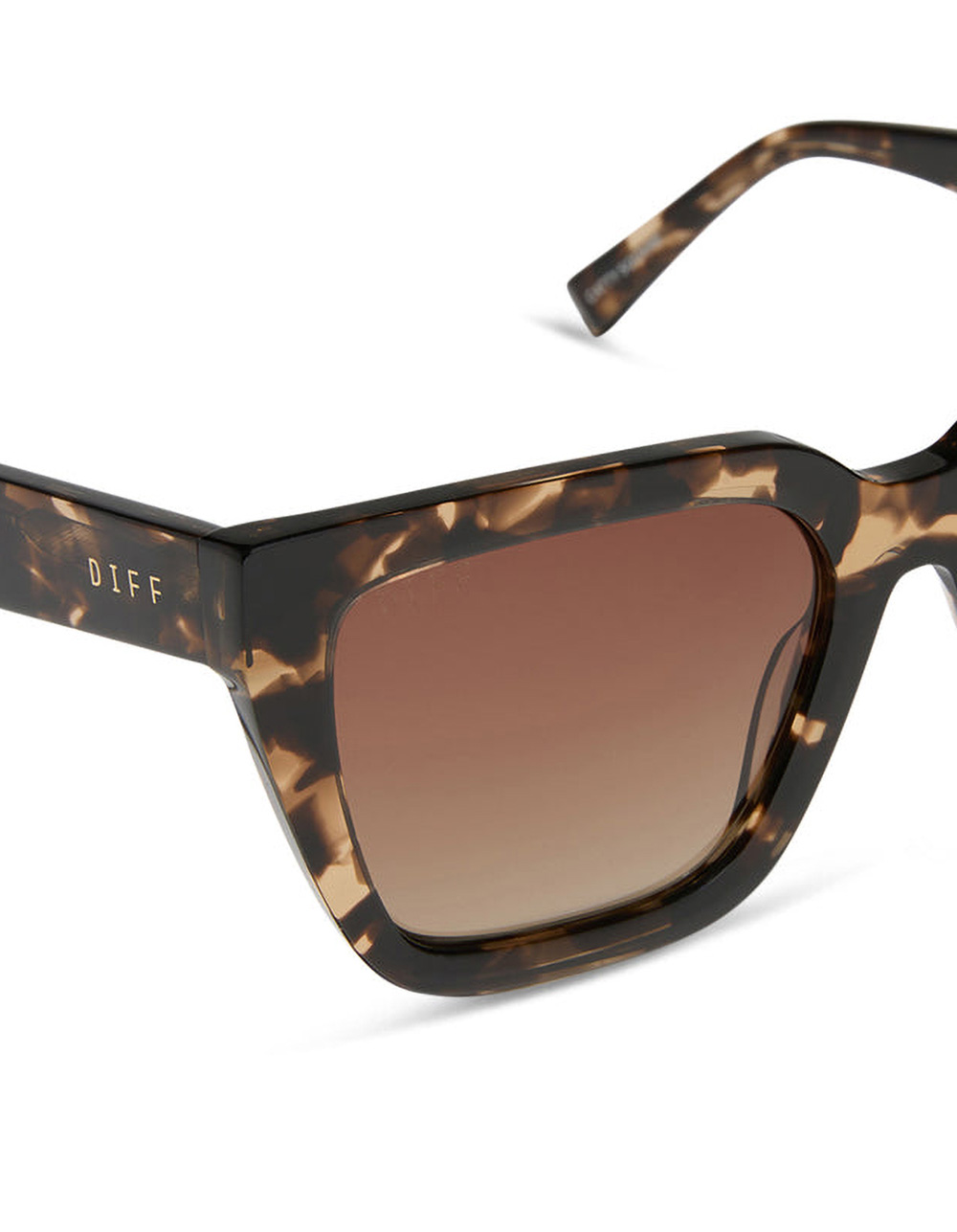DIFF EYEWEAR Amara Polarized Sunglasses - TORTOISE
