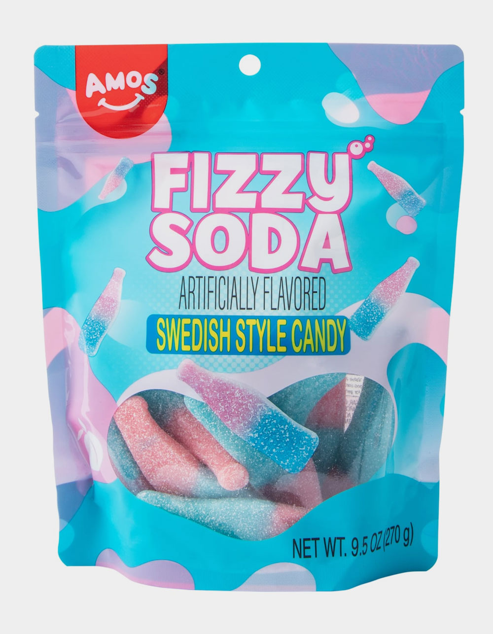 AMOS Fizzy Soda Swedish Style Gummy Candy  - MULTI