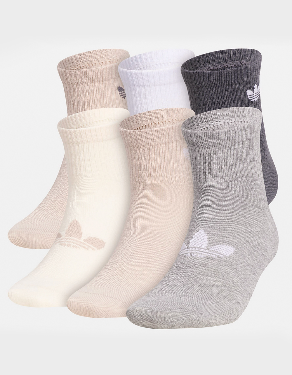 ADIDAS Originals Superlite 6 Pack Quarter Socks - MULTI