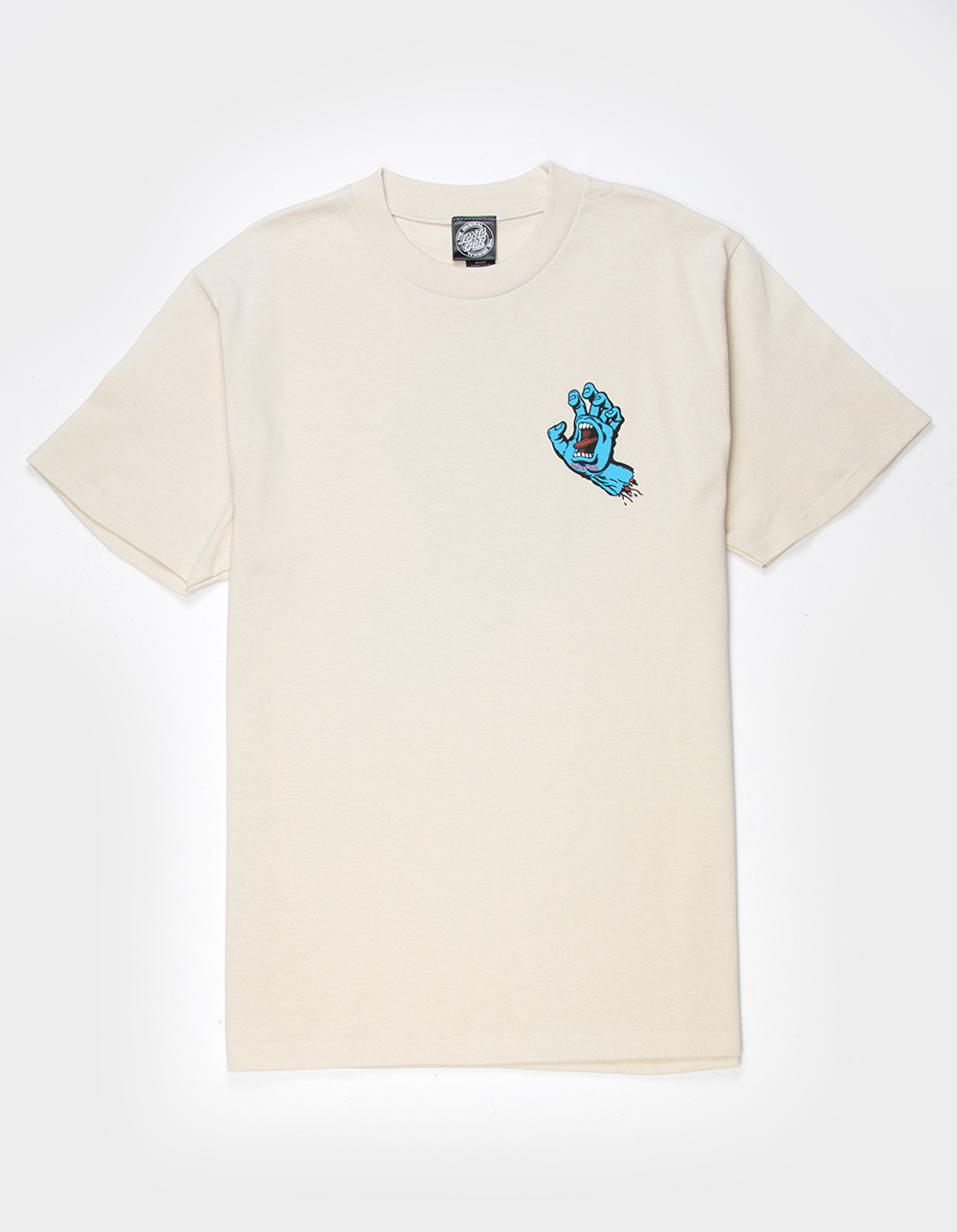 SANTA CRUZ Screaming Hand Mens Tee - CREAM