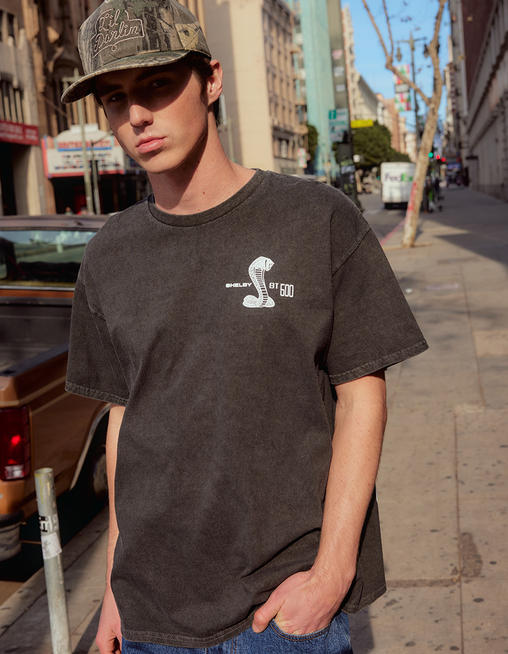 SHELBY COBRA 66 Mens Tee - BLACK