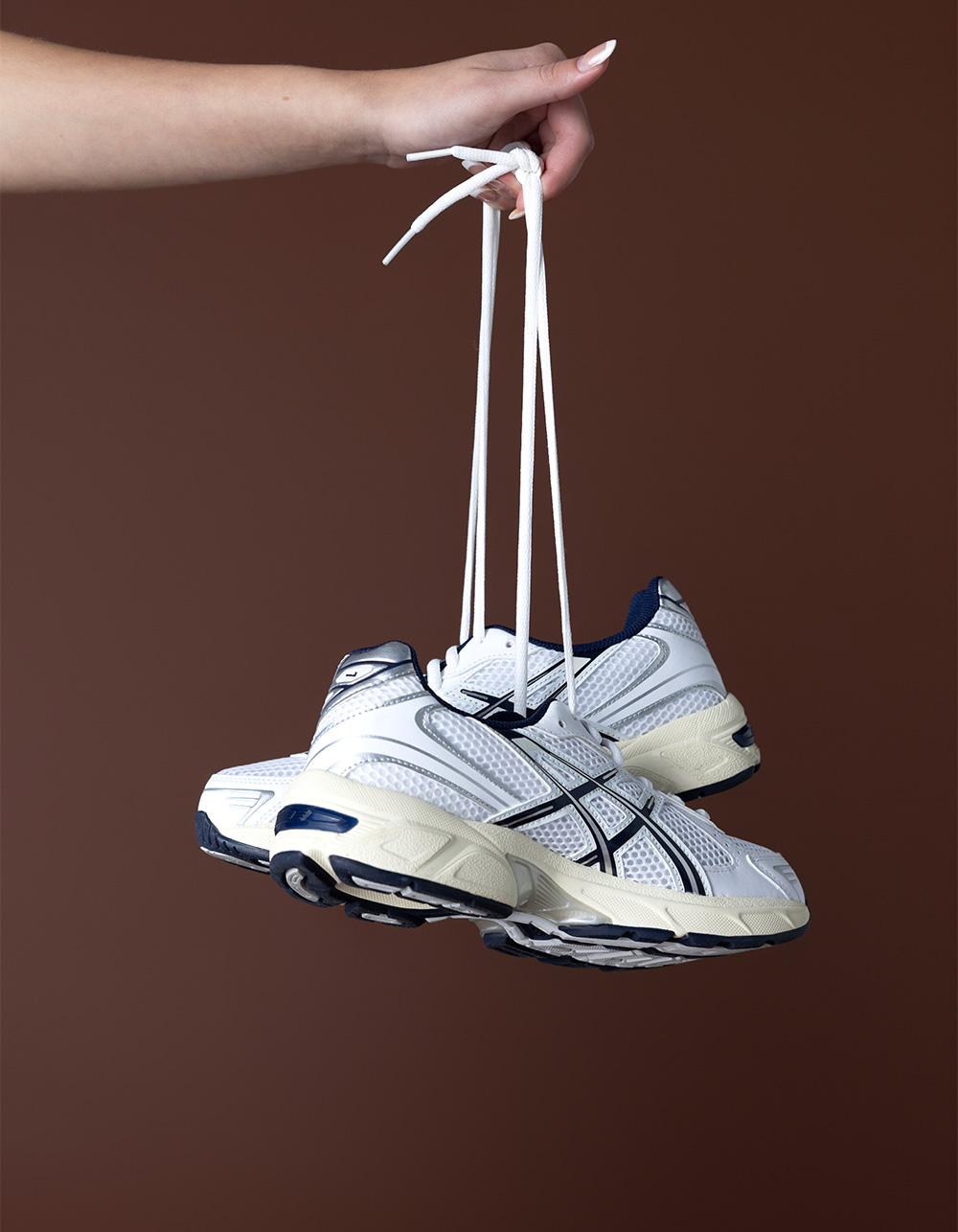 ASICS Gel-1130 Womens Shoes  - WHT/NVY