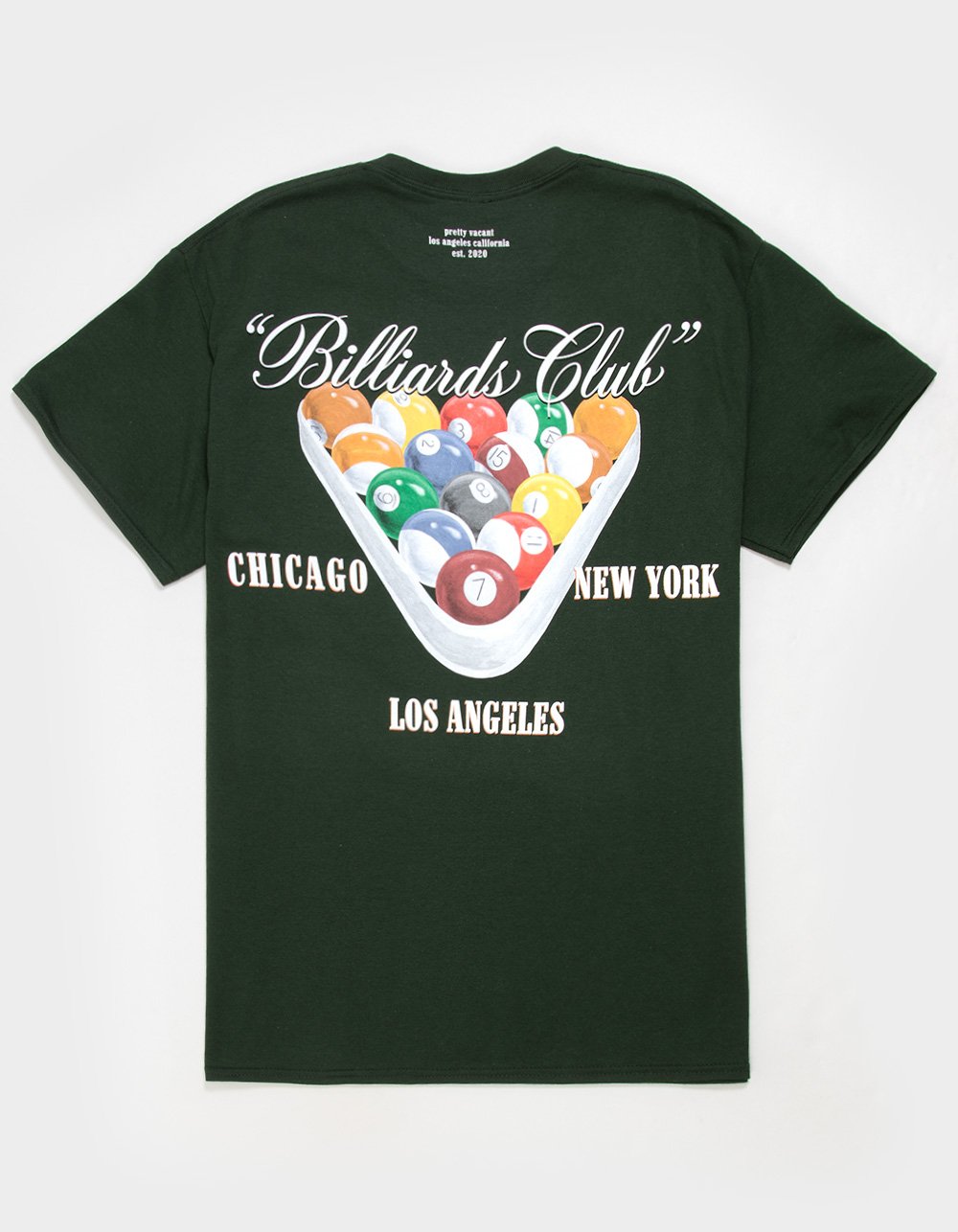 PRETTY VACANT Billiards Mens Tee - FOREST
