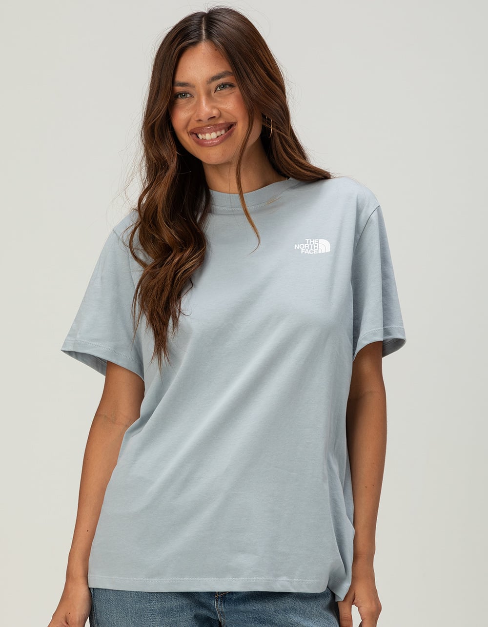 THE NORTH FACE Wildflower Womens Relaxed Tee - DUSTY BLUE