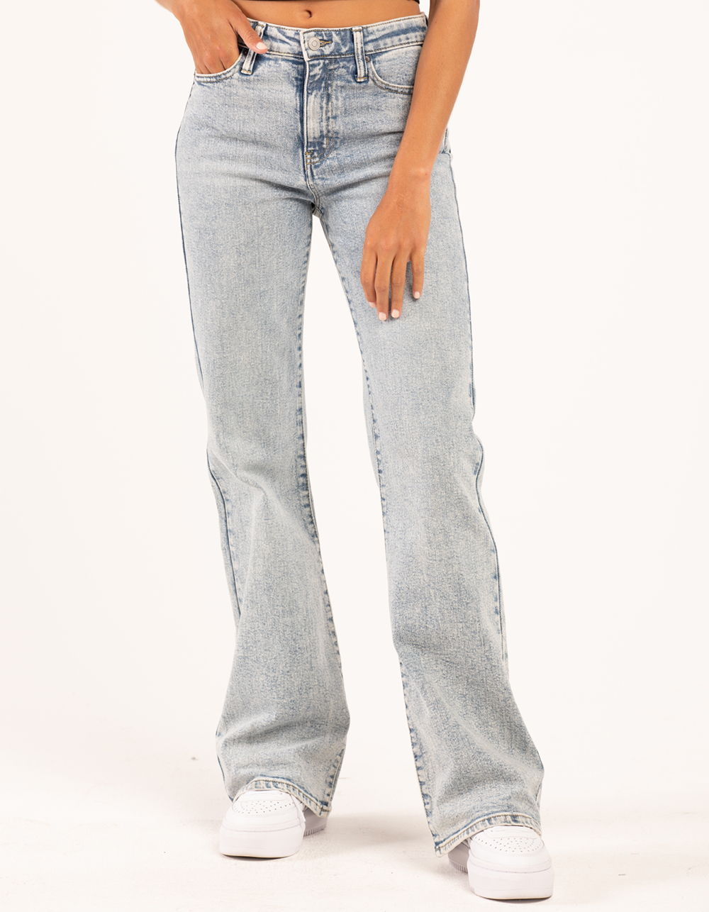 RSQ Womens High Rise Flare Jeans - LIGHT WASH | Tillys