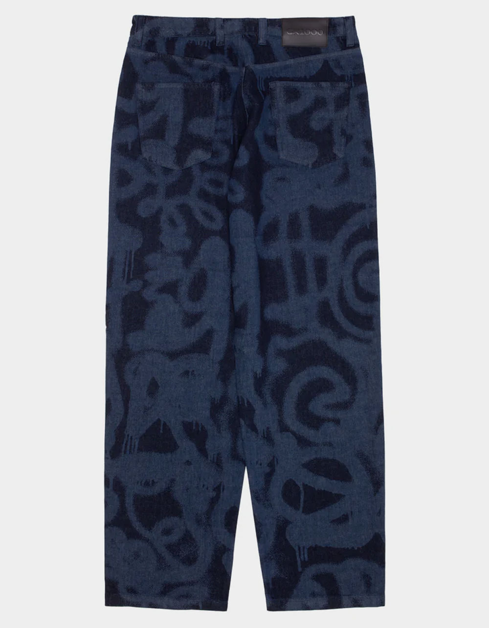 GX1000 Sprayed Mens Baggy Pants - NAVY COMBO