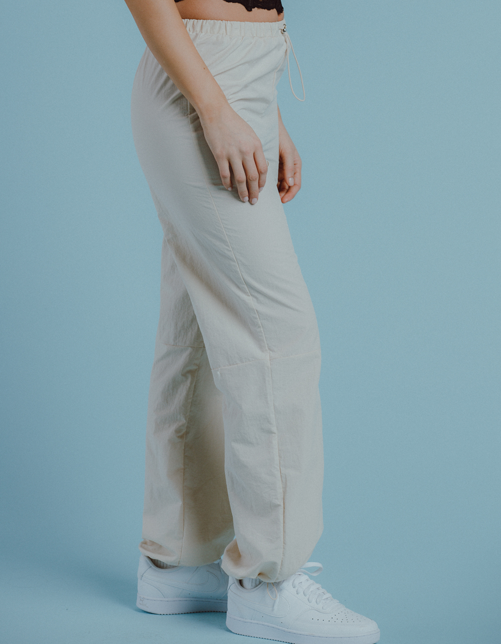 DAISY STREET Womens Jogger Pants OFF WHITE Tillys