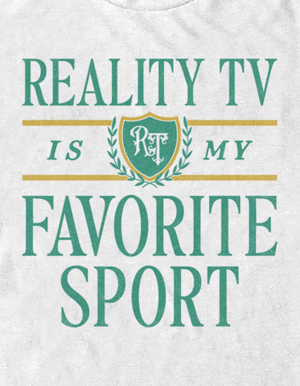 TV Favorite Sport Unisex Tee - WHITE