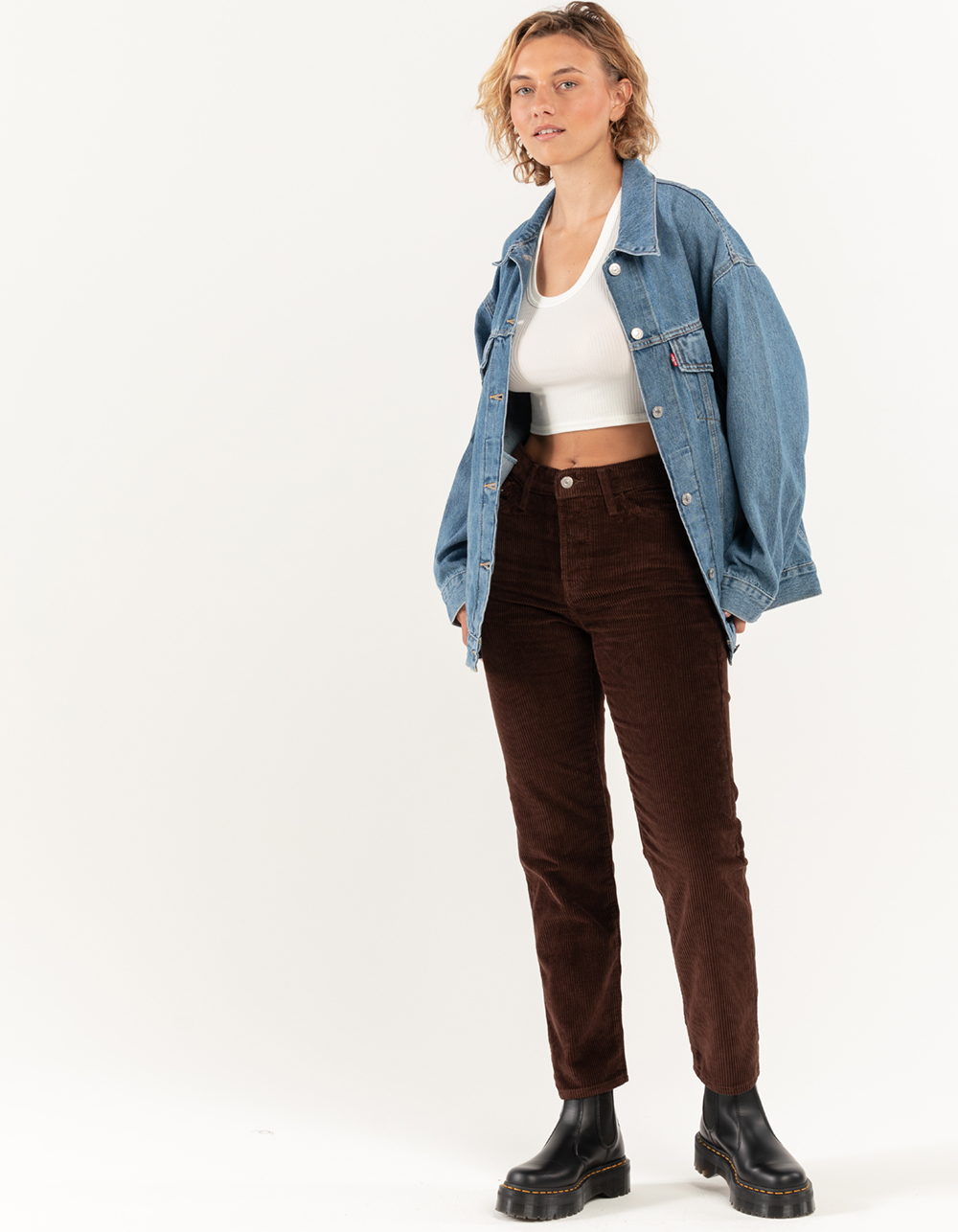 LEVI'S Womens Wedgie Straight Cord Pants - COFFEE | Tillys