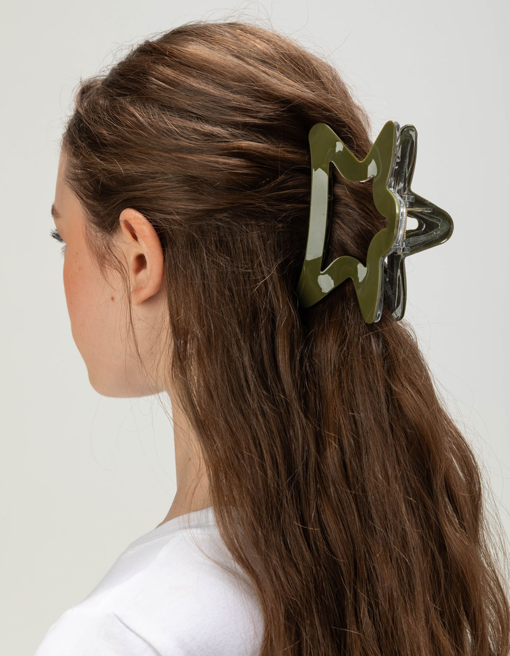 FULL TILT Acrylic Star Claw Clip - GREEN