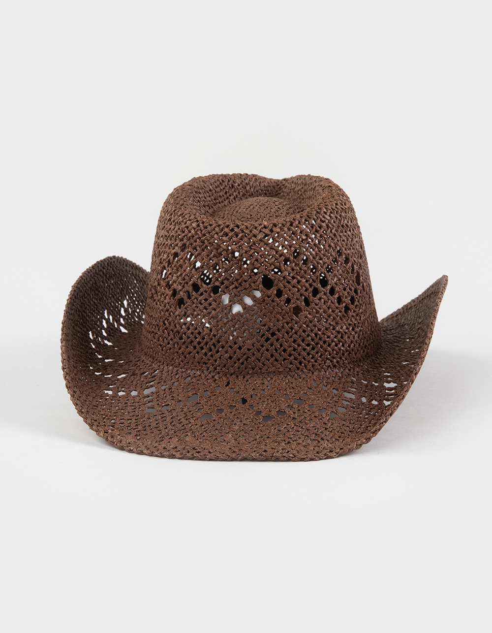 Straw Womens Cowboy Hat - CHOCOLATE