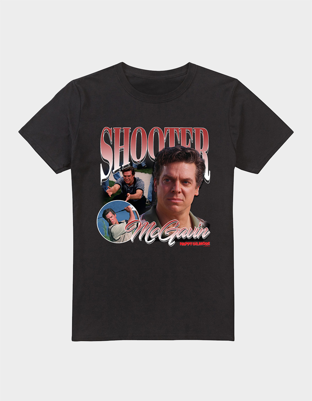 HAPPY GILMORE Shooter Tribute Mens Tee - BLACK