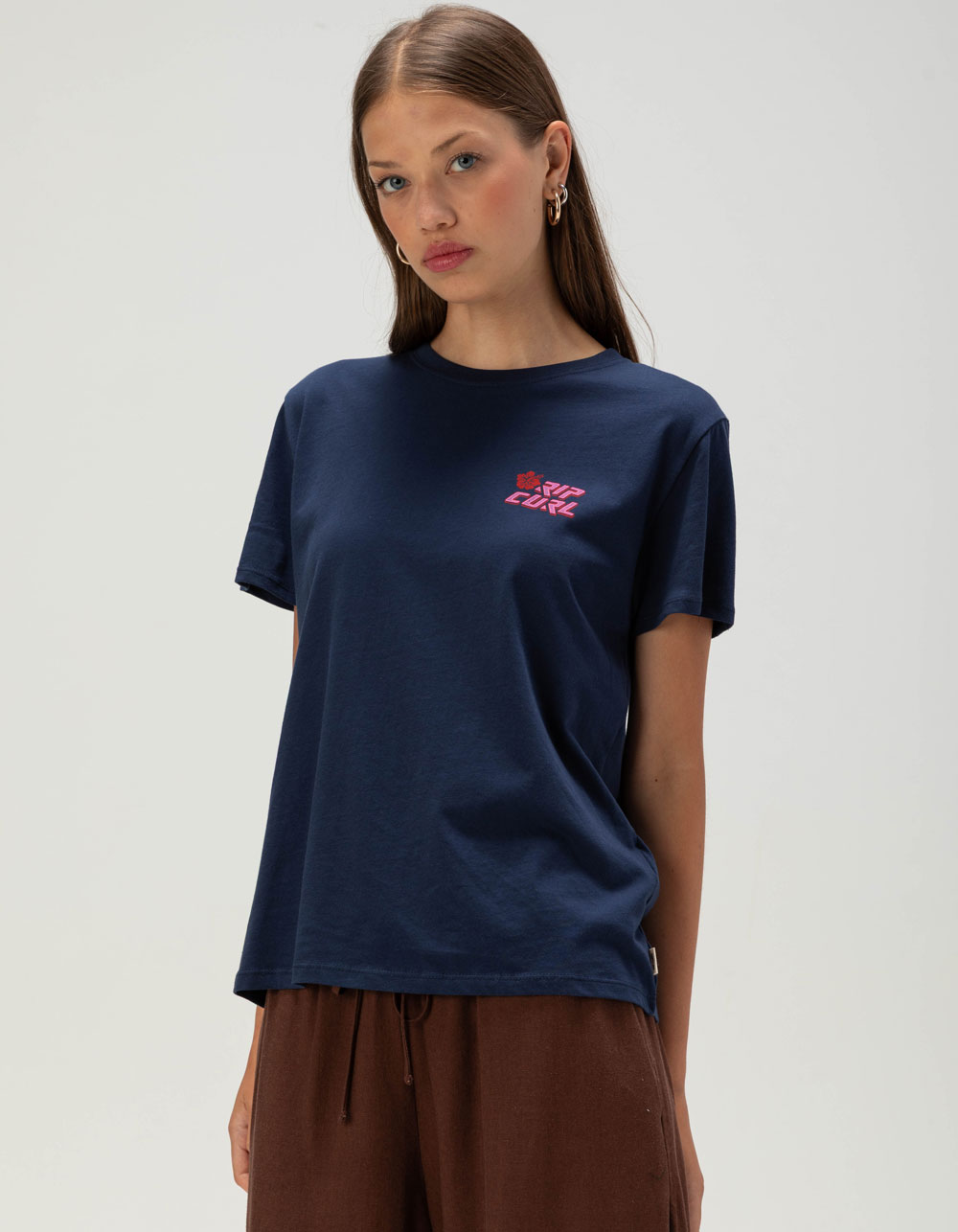RIP CURL Aloha Fade Womens Tee - NAVY