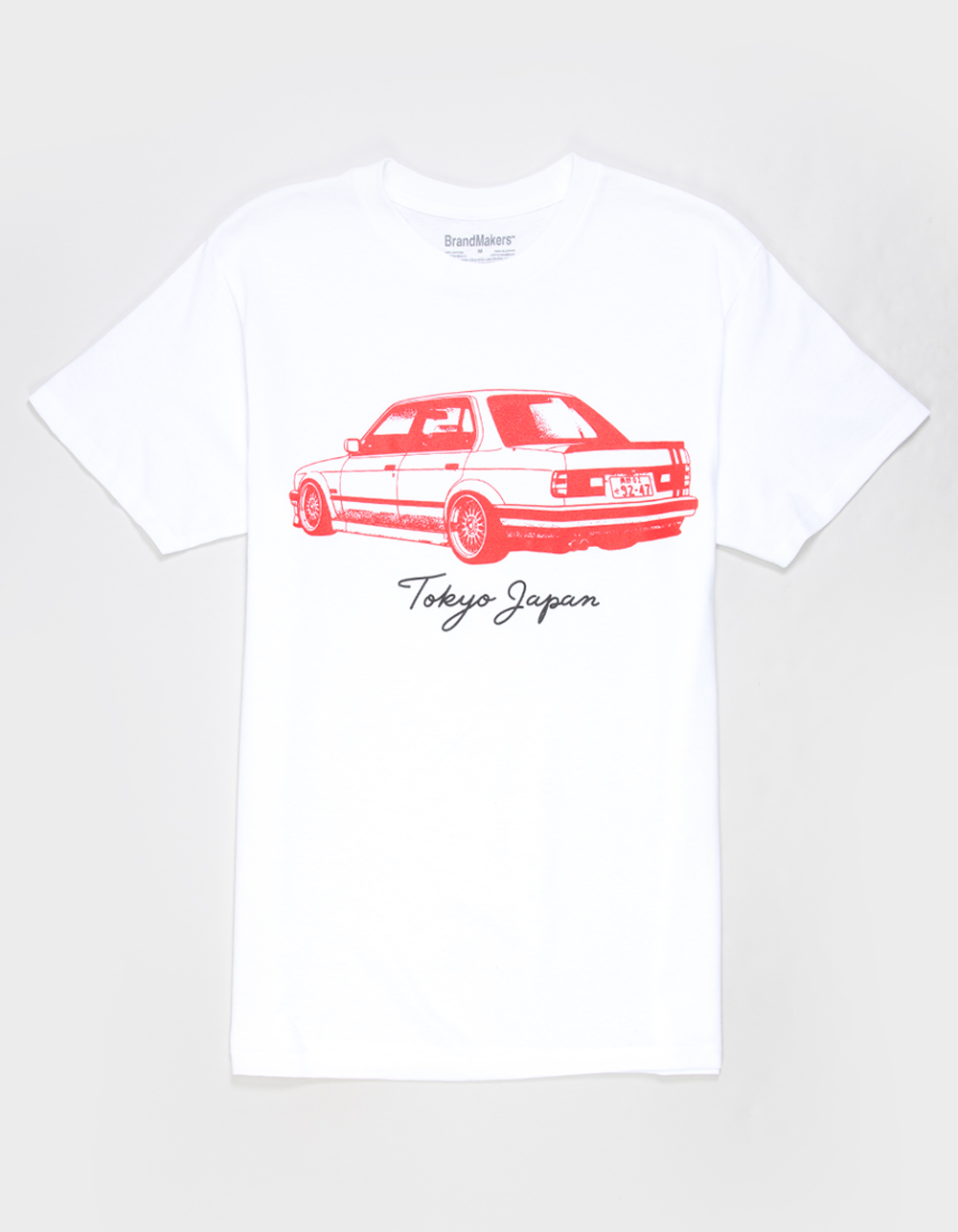 IKIGAI Tokyo Vintage Auto Mens Tee - WHITE