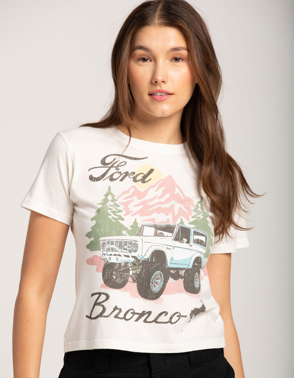 FORD Bronco Womens Baby Tee - NATURAL | Tillys