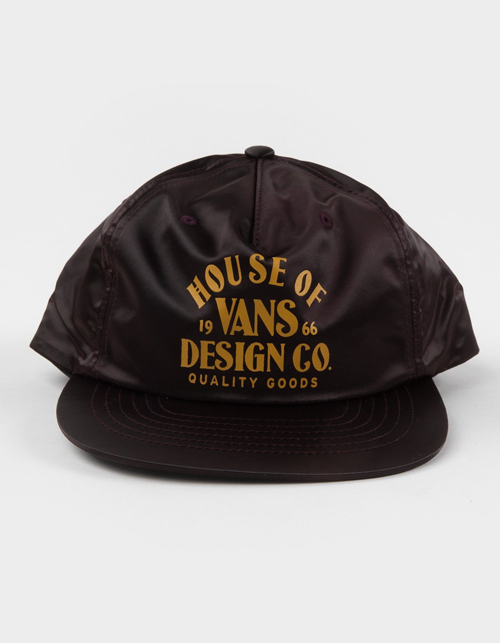 VANS House Of Vans Unstructured 5 Panel Snapback Hat - EGGPLANT