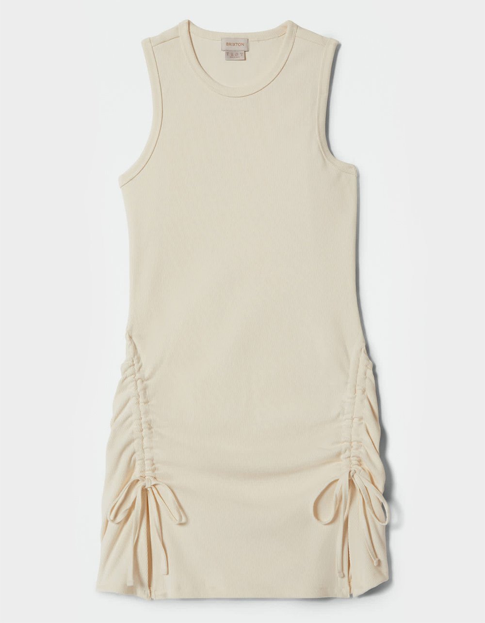 BRIXTON Ribbed Cinch Womens Mini Dress - CREAM