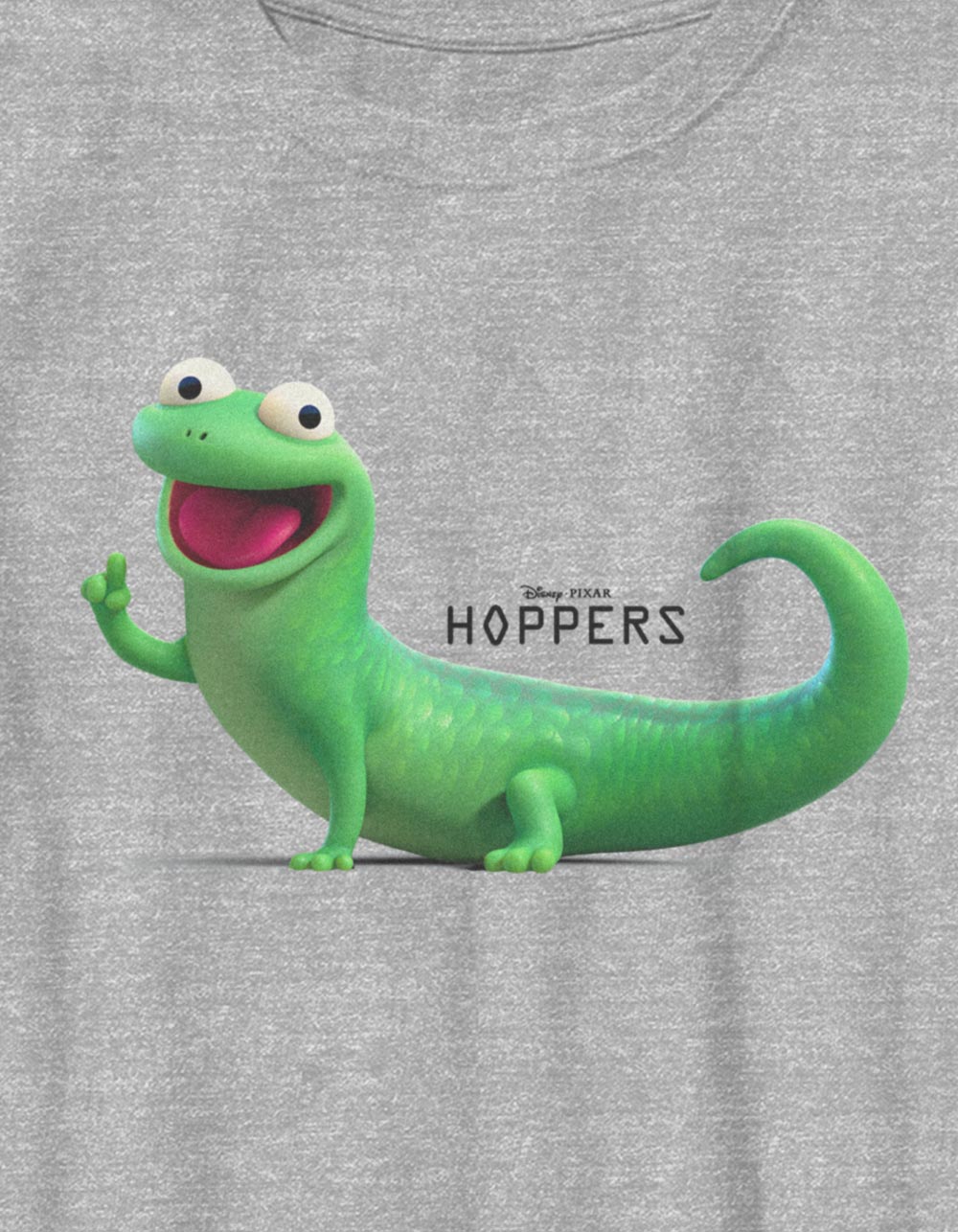 HOPPERS Tom Lizard Pose Unisex Kids Tee - HEATHER GRAY