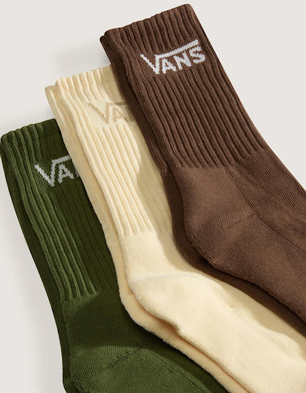 VANS 3 Pack Classic Crew Socks - GREEN