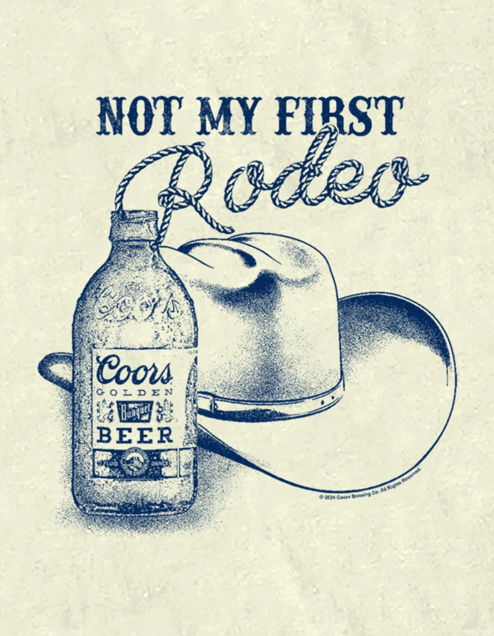 COORS Not My First Rodeo Unisex Tee - NATURAL