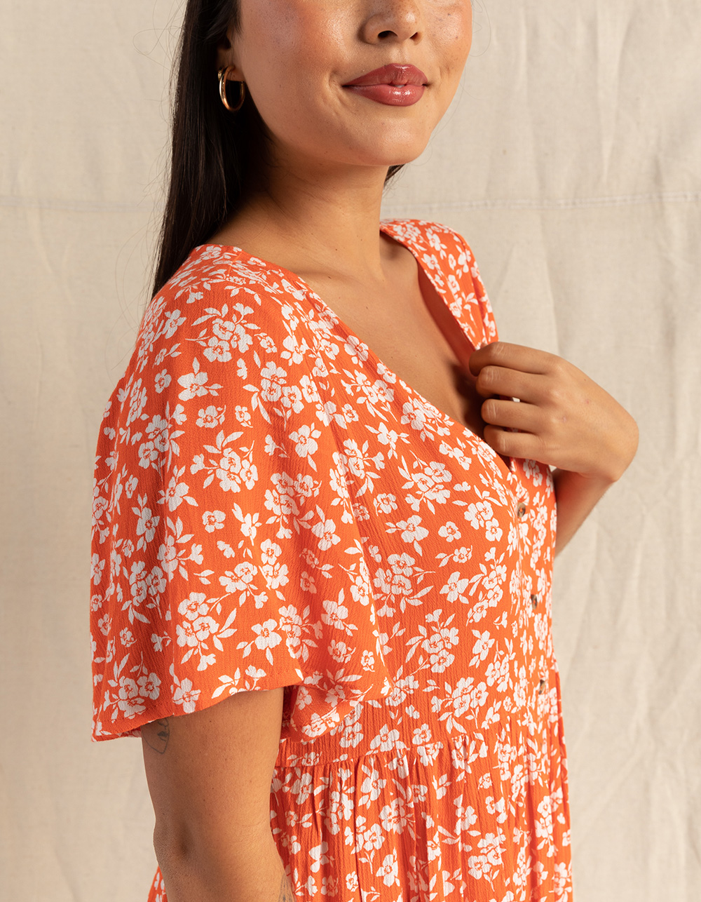 BILLABONG Spring Daze Womens Romper - CORAL