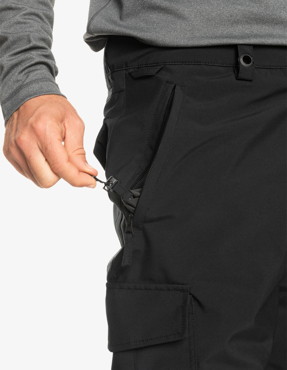 QUIKSILVER Porter Mens Shell Snow Pants - BLACK