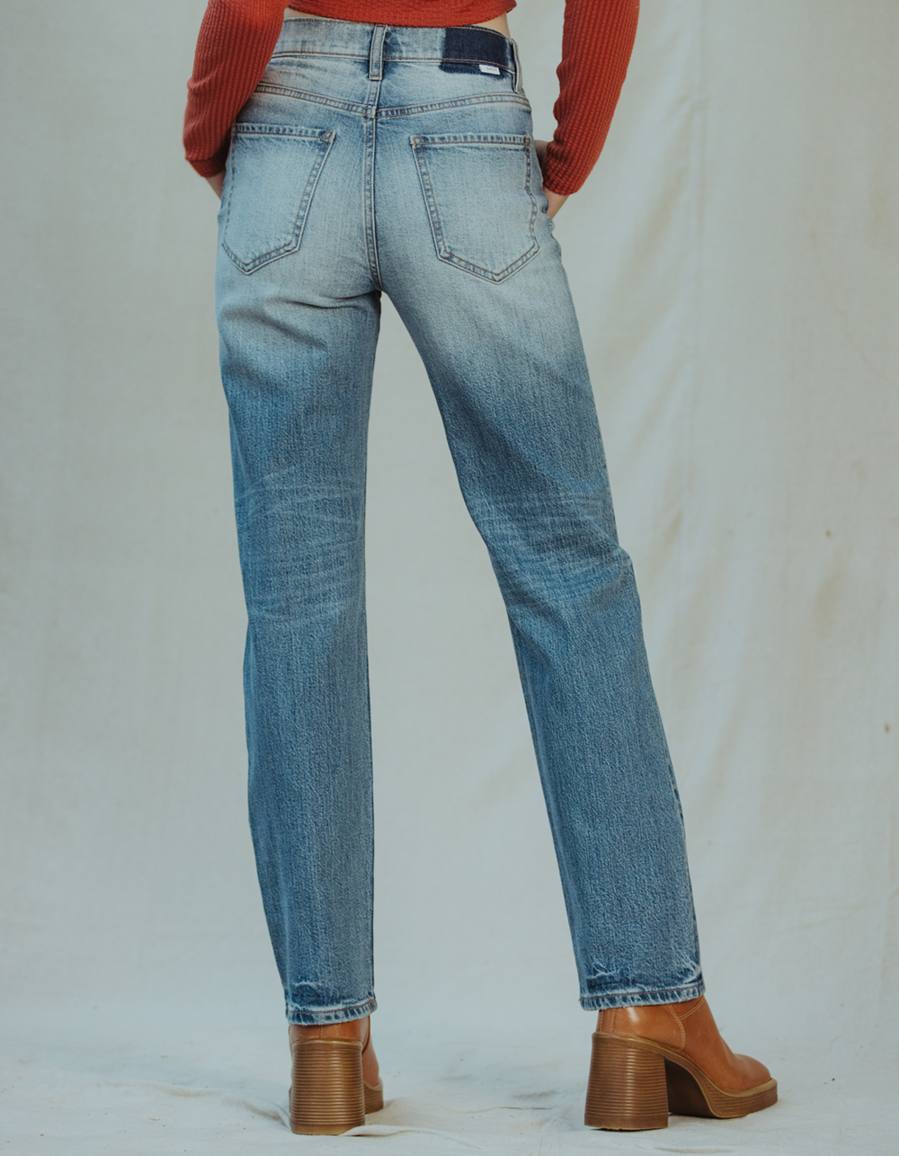 DAZE DENIM Sundaze Womens High Rise Dad Jeans MEDIUM DESTRUCTED Tillys